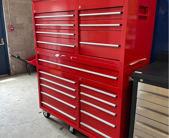 New red tool cabinet 1