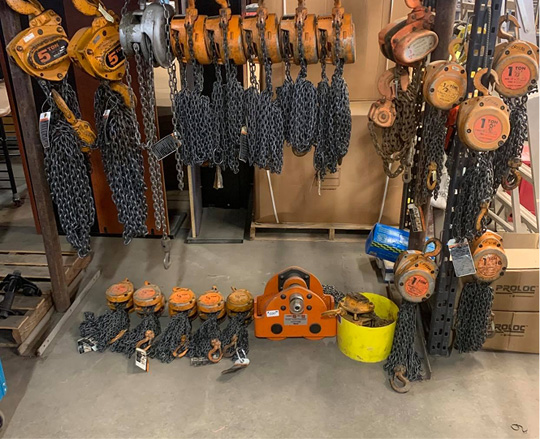 Used chain hoists 1 1