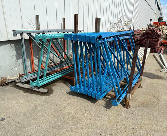 Used pallet racking frames 1
