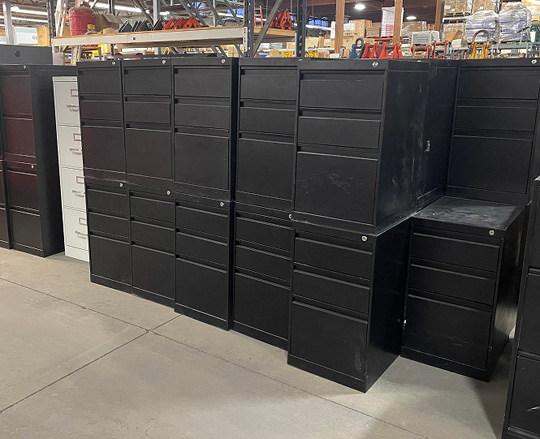 Used pedestal cabinets 1