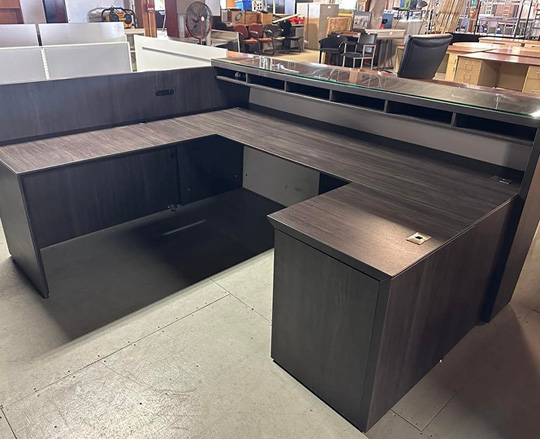 Used reception desk 1