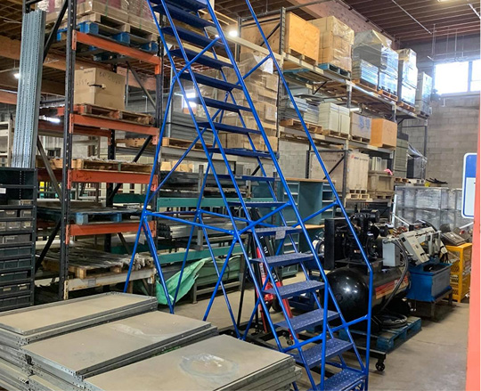 Used rolling ladder 3 1