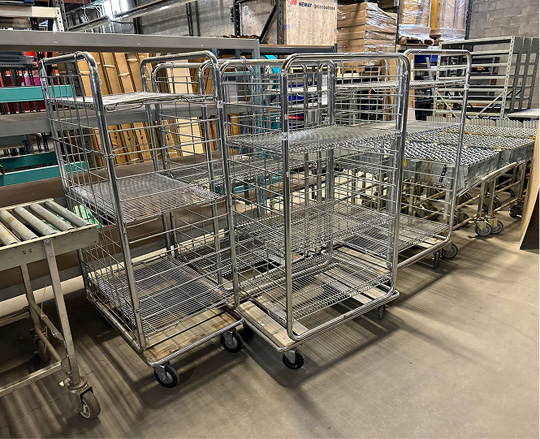 Used wire carts 1
