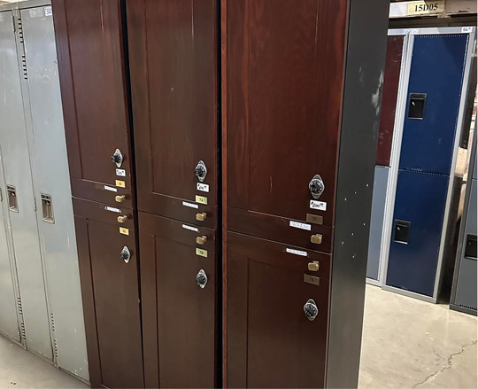 Used wood lockers 1